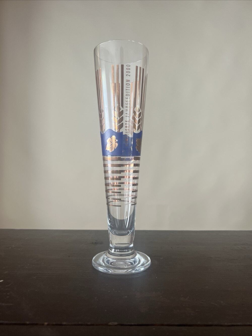Ritzenhoff German 14oz Beer Glass Pilsner 2000 Vintage